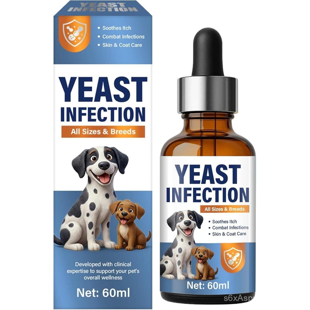 Yeast Infection Treatment for Dog Support - Natural Dog Yeast Infection Treatment Drops with Probiot