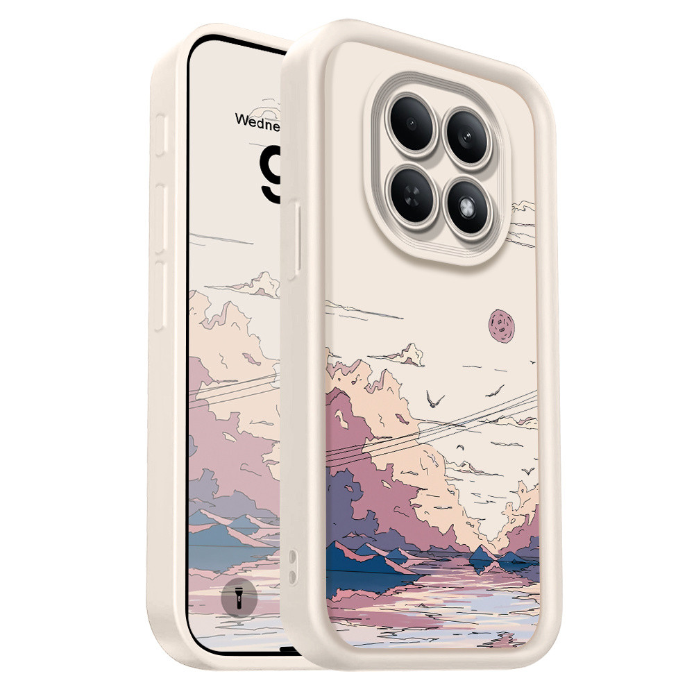 Misty River เคสโทรศัพท์สําหรับ Xiaomi Redmi หมายเหตุ 15 14 Pro Plus 4G 5G บันไดปกอ่อน