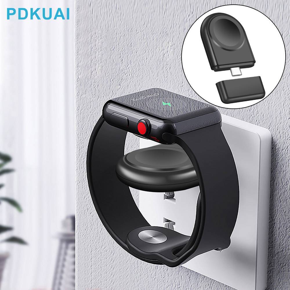 QXZ PDKUAI 3W สําหรับ Apple Watch Travel แบบพกพาประเภท C ไร้สาย Magnetic Fast Chargers สําหรับ Apple