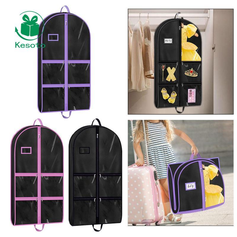 [Ehoyoxa] Dance Garment Bag Dress Dust Cover for Competition for Girls Dust Dance Costume Bag