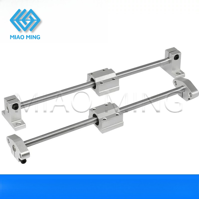 MIAO MING Linear Guideway Kit 200-350 มม.แบริ่งลูกเชิงเส้นพร้อม SK8 เพลารองรับสําหรับ CNC 3D เครื่องพิมพ์