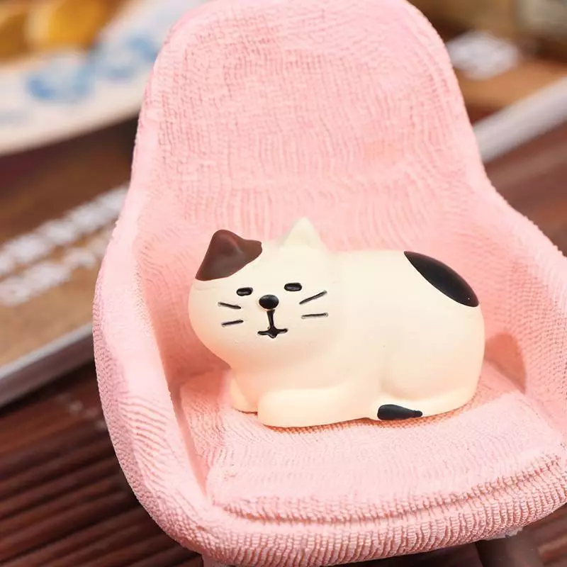 เก้าอี้สตูลโซฟาขนาดเล็กของเล่นจำลองสำหรับตกแต่งบ้านตุ๊กตา thumbnail 3