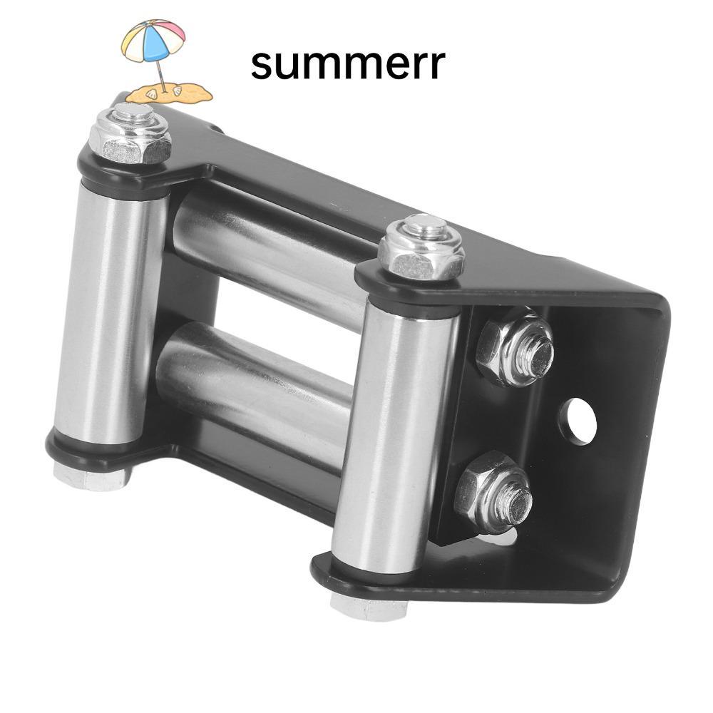 SUMMERR Winch Roller Fairlead, เหล็กความเร็วสูง 4500LB Roller Fairlead, ทนทาน Universal Mount Nut Di