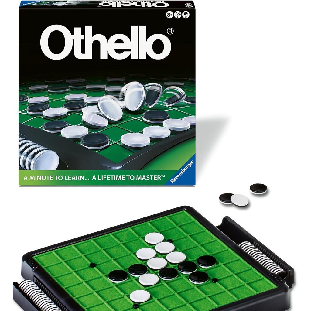Ravensburger Othello Chess-Classic Strategy Board Game, เหมาะสําหรับ 2 ผู้เล่น-Easy Learning, Hard t