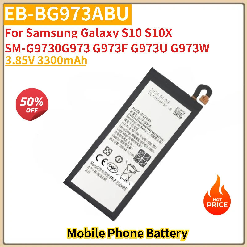 แบตเตอรี่ EB-BG973ABU 3.85V 3300mAh สําหรับ Samsung Galaxy S10 S10X SM-G9730G973 G973F G973U G973W ย