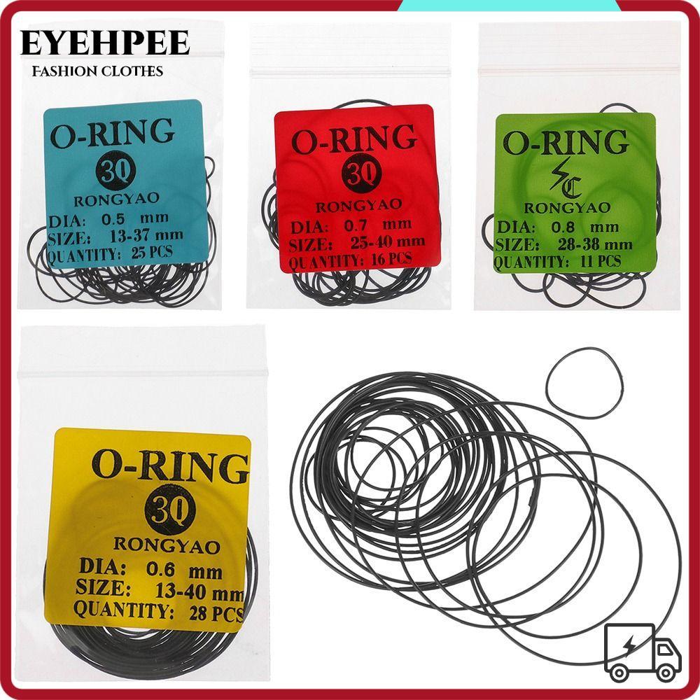 EYEHPEE 1 แพ็คปะเก็นนาฬิกา, ยางกันน้ํา O-Ring, ทนทาน 0.5/0.6/0.7/0.8 มม.ซ่อมเครื่องมือ O-Ring ปะเก็น