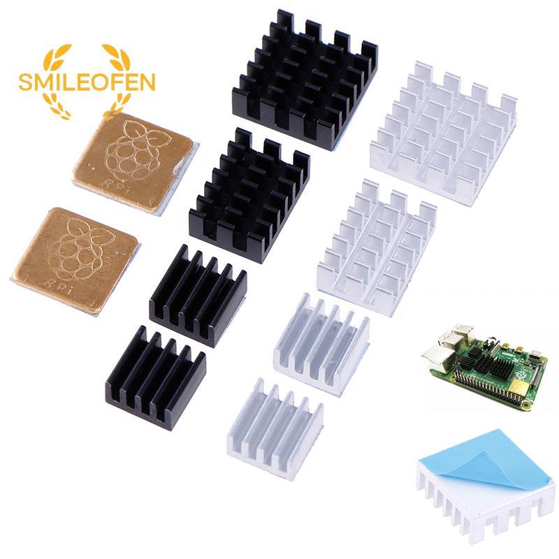 [Smileofen] 5 ชิ้นสําหรับ Raspberry Pi 2/3/4 3B+ 4B อลูมิเนียมฮีทซิงค์หม้อน้ํา Cooler Kit ใหม่