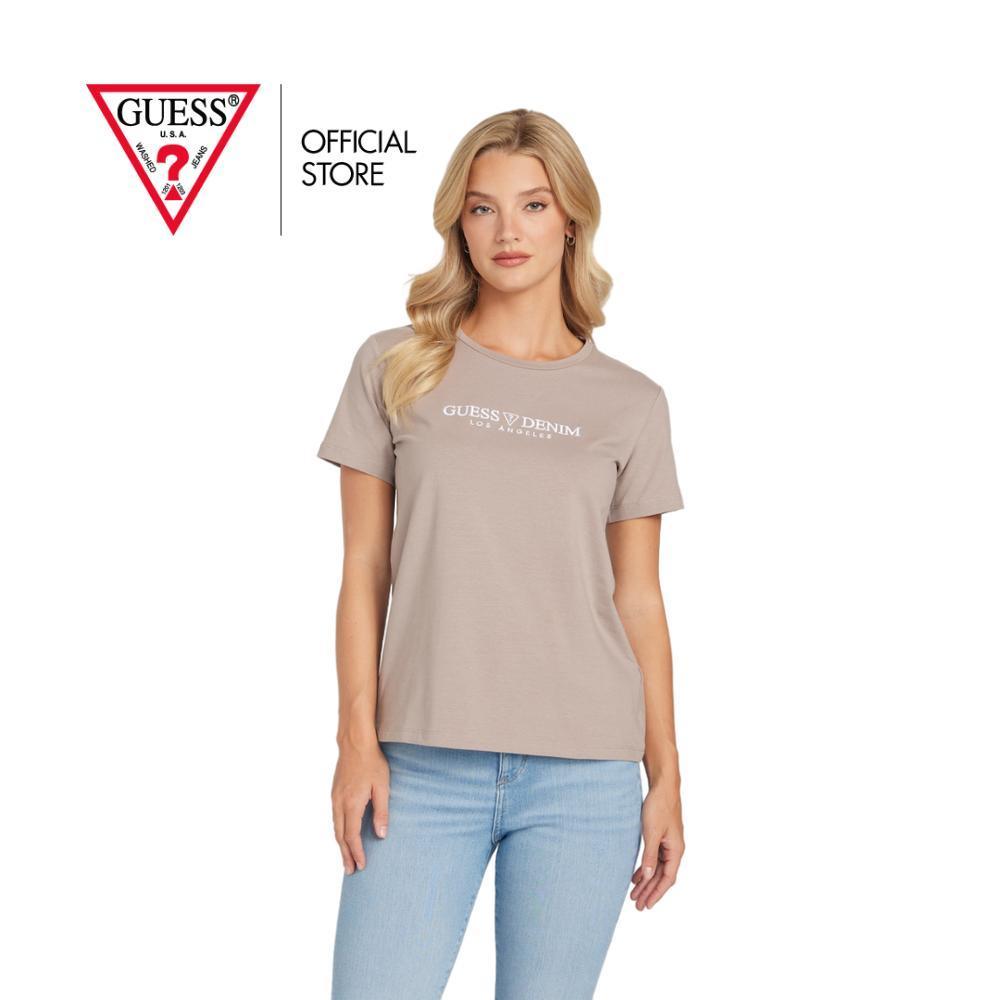 GUESS WOMEN เสื้อยืด รุ่น QBBI66K9TJ1  สีเบจ