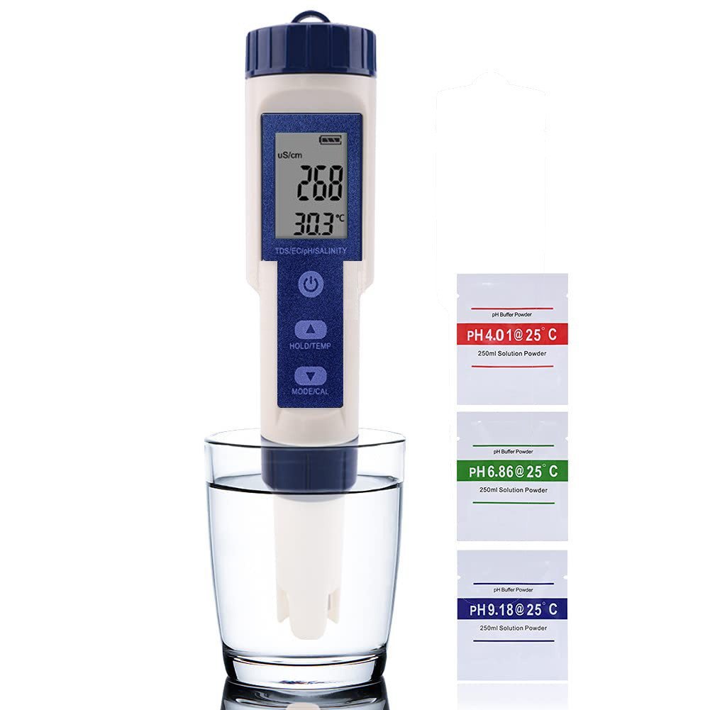 1 น้ํา ez-9909 Backlight Meter Precision 5 Anti-Detector เมตรความเค็ม Hehai Aquarium ไม่มีความเค็มสู