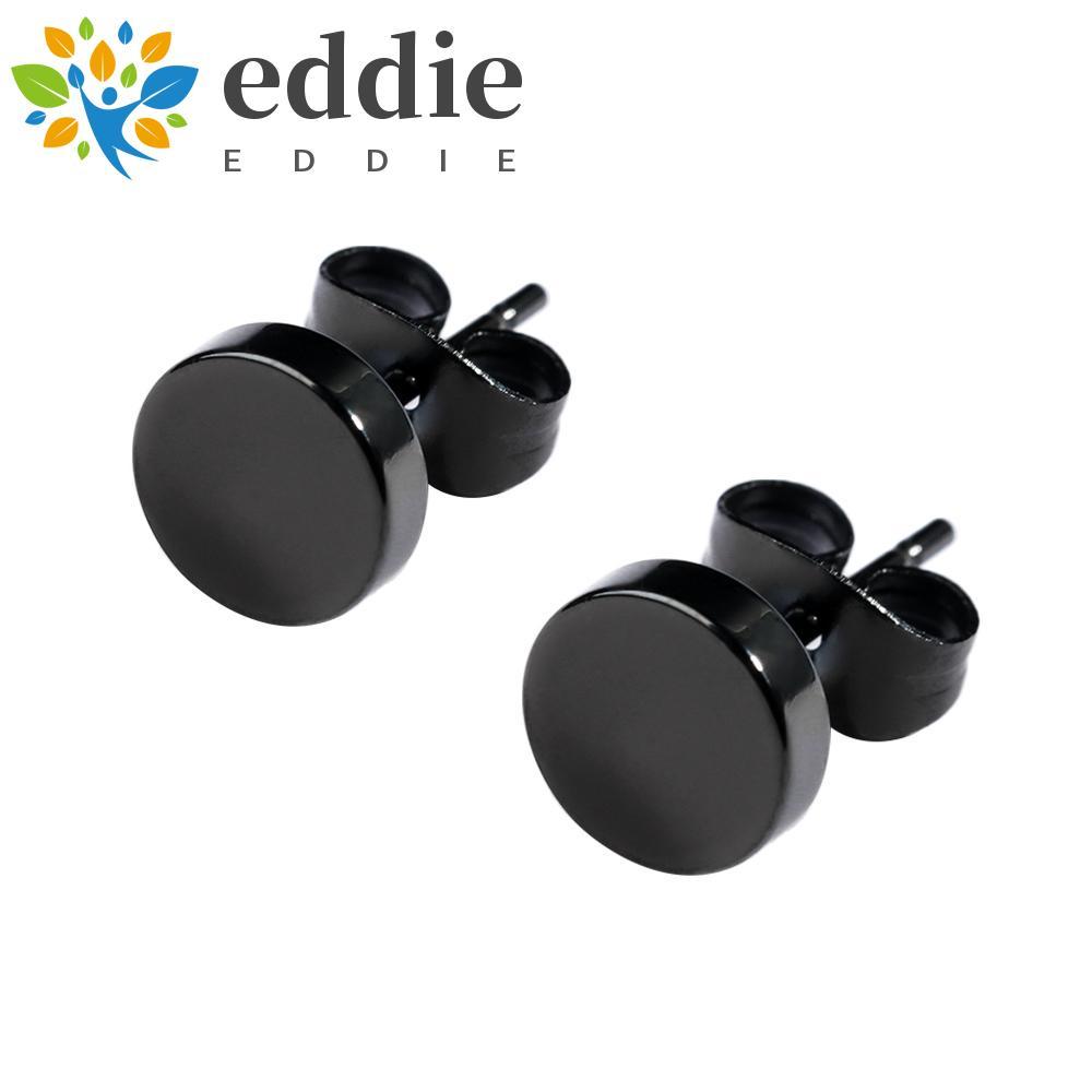 EDIE สําหรับผู้หญิงผู้ชายต่างหูแฟชั่นขายร้อนทรงกลมพร้อมเข็มกลัดผีเสื้อ Push สําหรับของขวัญหู Studs