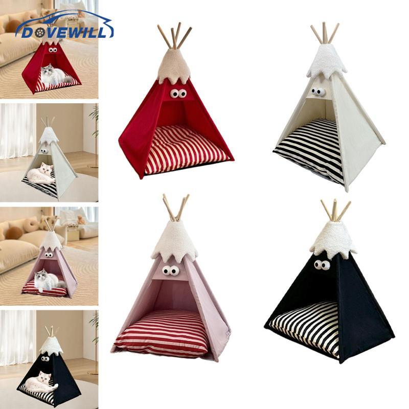 [Dovewill] Pet Teepee Puppy Sweet Bed Soft Universal Semi Enclosed Pet Sleeping Bed Bed Bed House fo