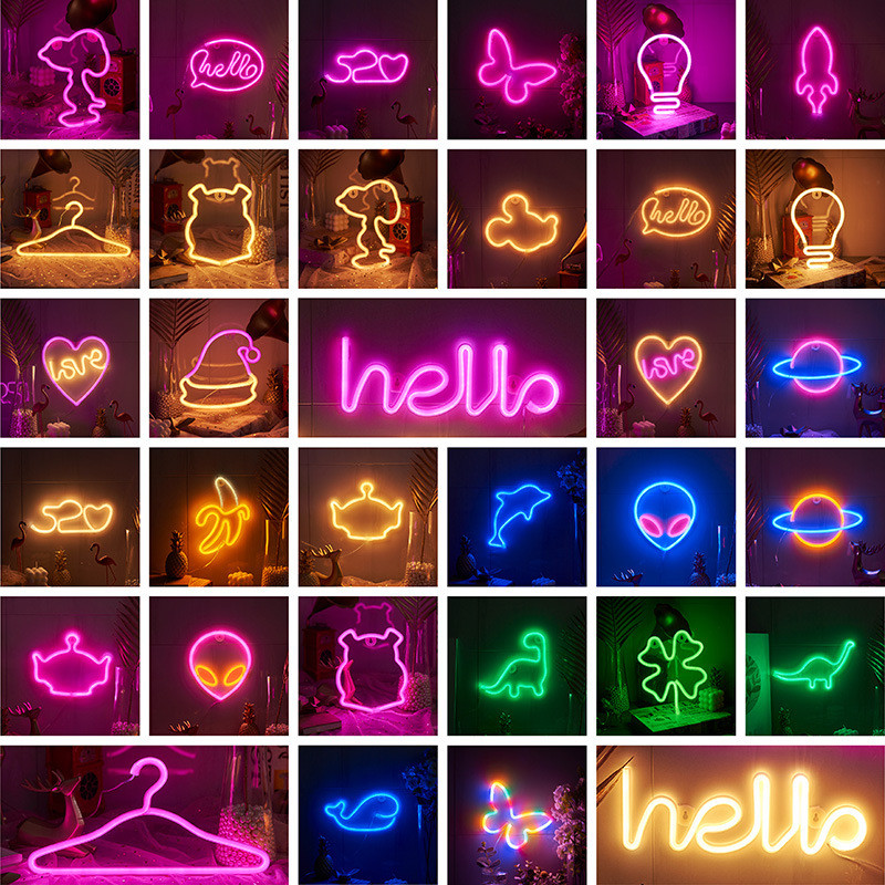 LED ผีเสื้อ Alien Planet การสร้างแบบจําลองแสงนีออนตกแต่งไฟกลางคืน N8ZP