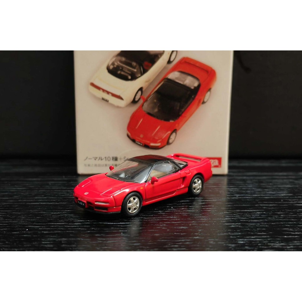 Targa 64 1/64 รถโมเดล Honda nsx Red Black Top Hood สามารถเปิดรายละเอียดเลื่อนได้ Good Out of Print R