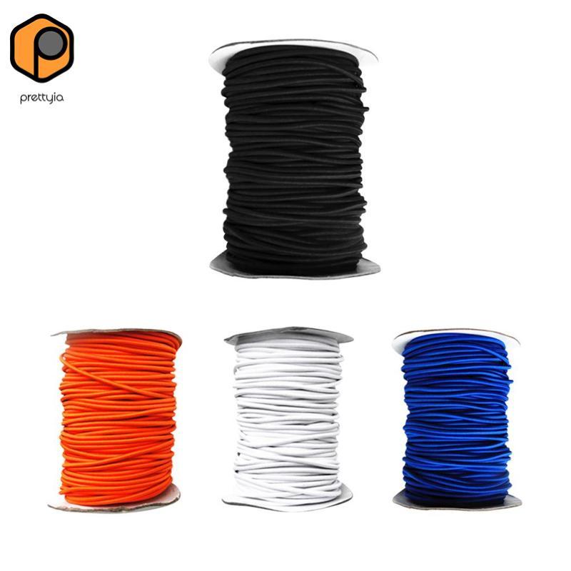 Prettyia 4mm Strong Elastic Bungee / Shock Cord Tie Down Roof Racks Boats Trailers - คละไซส์/สี