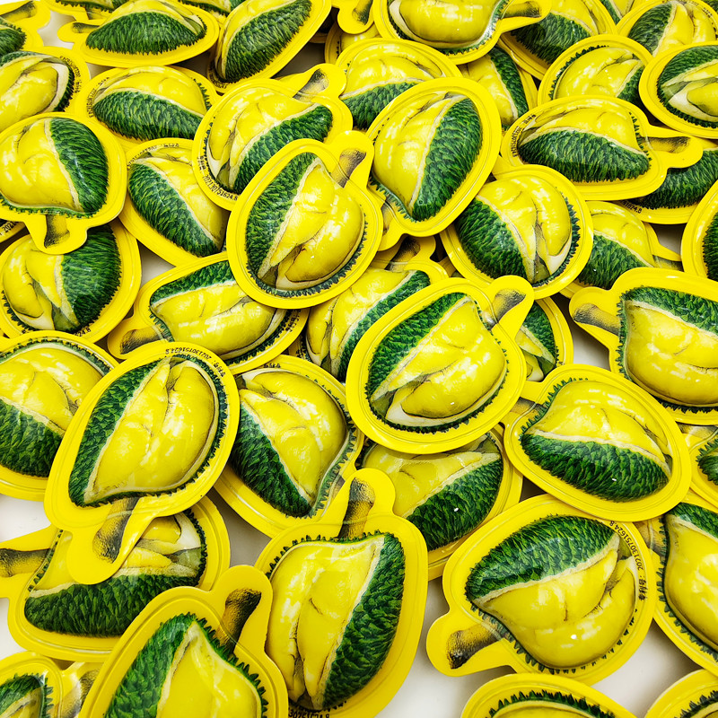 3D Durian Candy หนาพิเศษ Durian Milk Candy Gummy รสไทย Durian Fruit Candy Wedding Candy Influencer S
