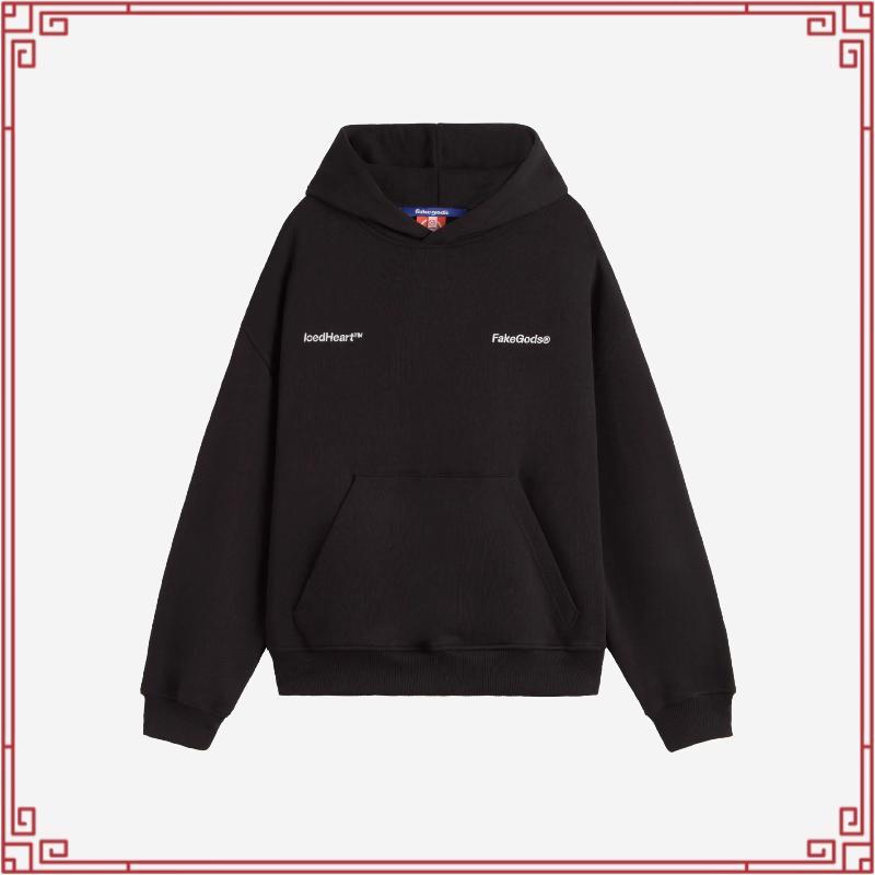 Littlerock Clothing Boxyfit Hodie Butters Empty Space Black | เสื้อแจ็คเก็ตมีฮู้ด Boxy สําหรับผู้ชาย