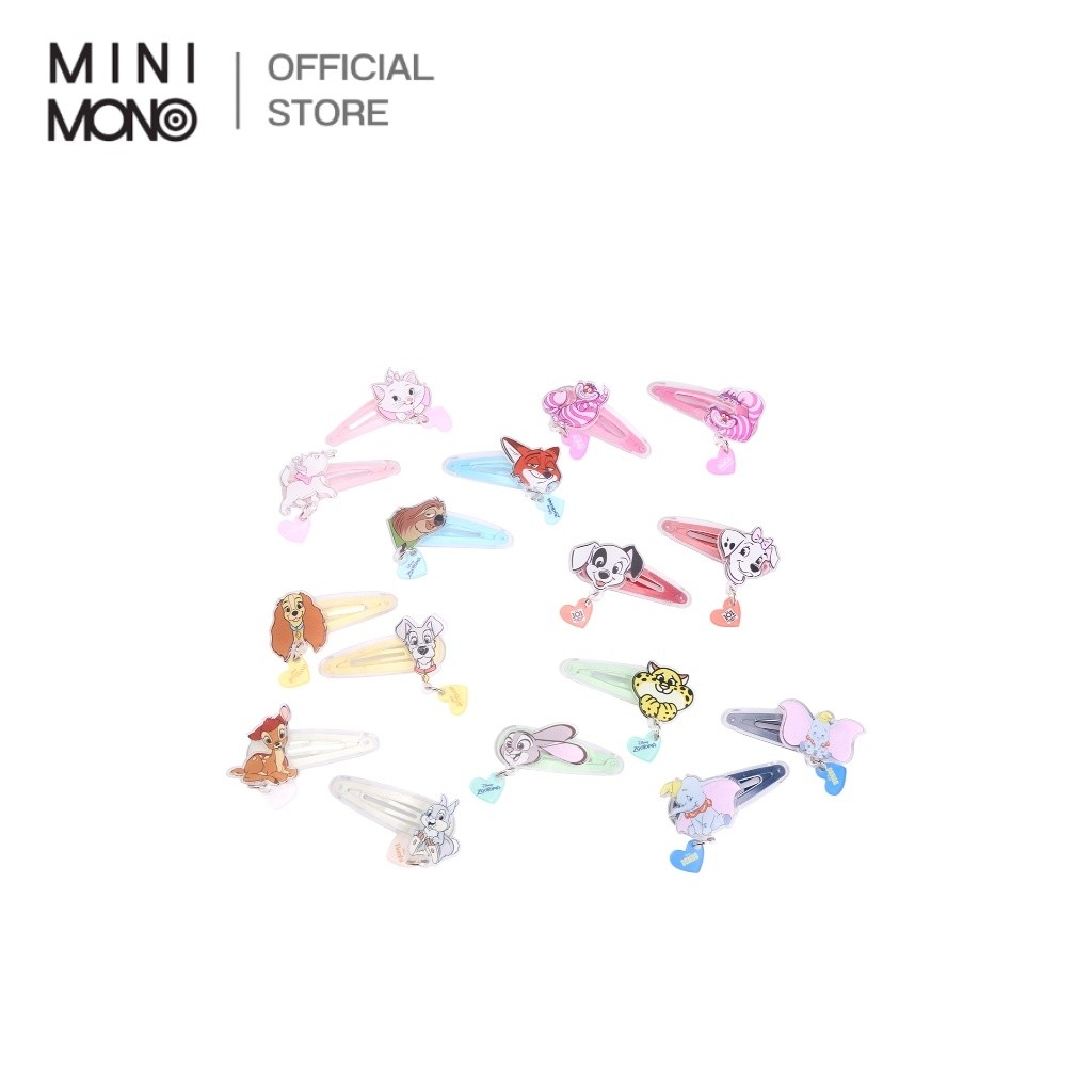 Mini Mono กิ๊บติดผม2ชิ้น  ขนาด 4.8 cm Disney Collection