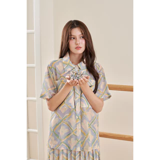 Aunchadabrand - Scrunchie ยางมัดผมผ้าลายสุดน่ารัก มี3 ขนาด มัดนานไม่ปวดหัว