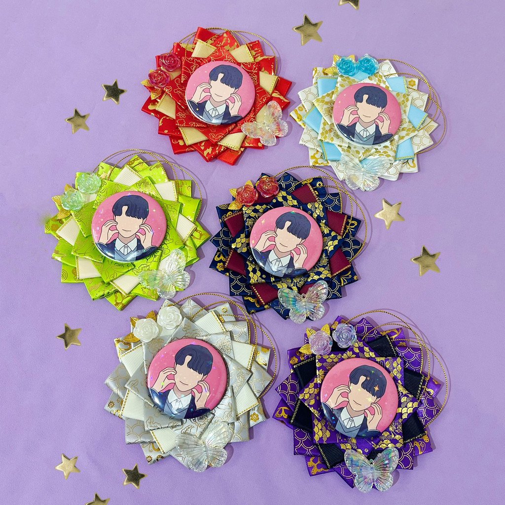 [พร้อมส่งในไทย] Badge Rosette Holder เข็มกลัดริบบิ้น ดีไซน์สไตล์ญี่ปุ่น ของแท้ 100% จากญี่ปุ่น