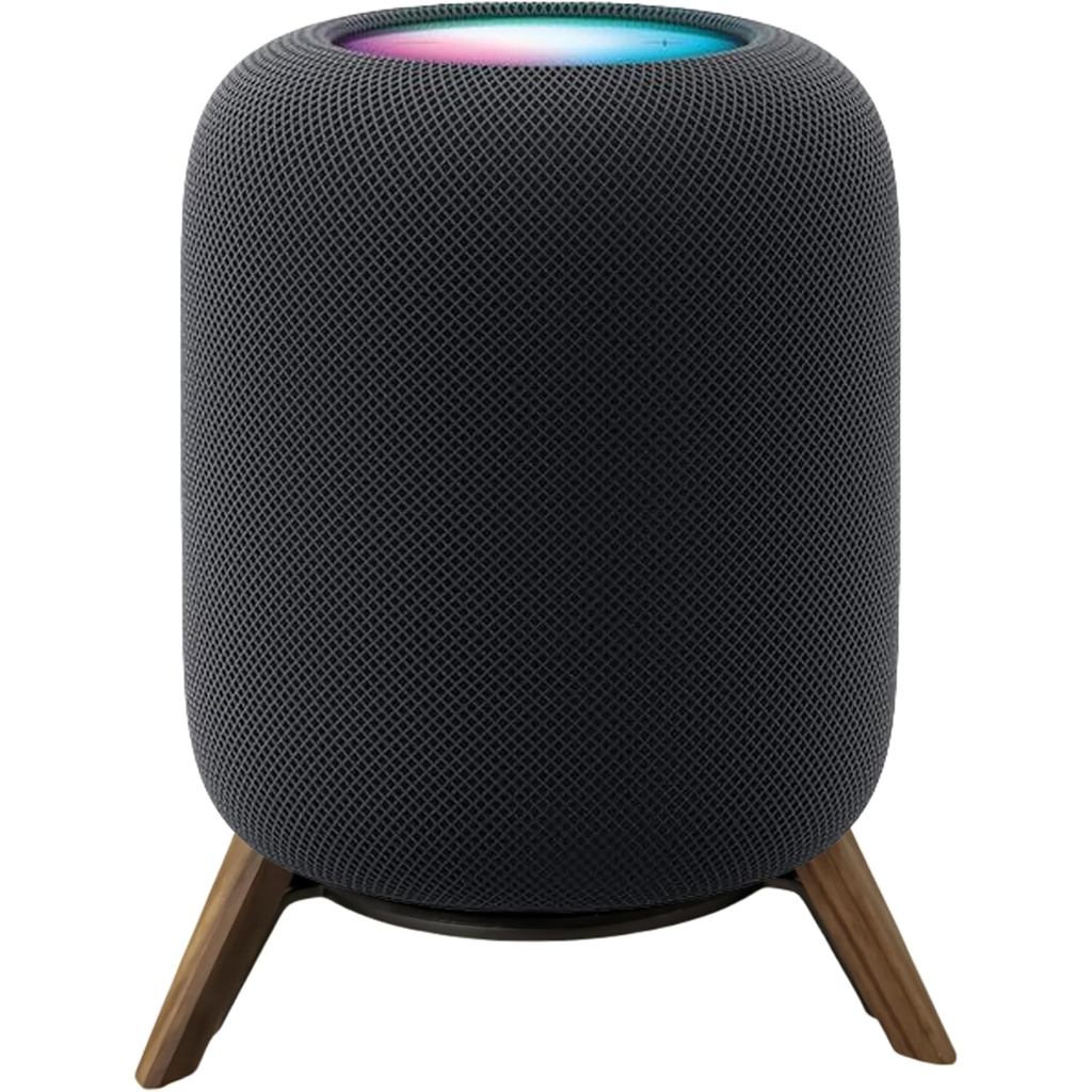 ขาตั้งขาตั้งกล้องตั้งโต๊ะไม้จริงสําหรับ HomePod 1 และ Homepod 2 ที่ยึดไม้ที่มีเสถียรภาพที่ทนทานพร้อม