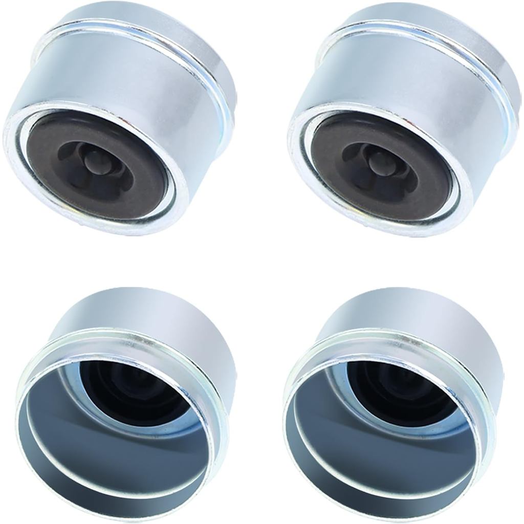 2.72 Trailer Hub Dust Cap, 4 ชิ้นรถพ่วงเพลาล้อ Hub Dust Cap สําหรับ 7000 ถึง 8000 ปอนด์ EZ Lube Camp