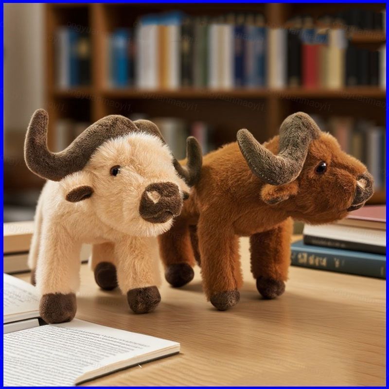 ZY1 Buffalo ตุ๊กตาตุ๊กตาของขวัญสําหรับสาวตกแต่งบ้านตุ๊กตาของเล่นหมอนเบาะสําหรับเด็กคอลเลกชัน YZ1