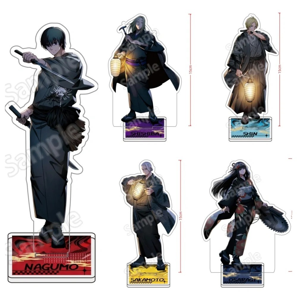 Standee Sakamoto Days mica รุ่น Taro Sakamoto Shin Nagumo Shishiba Osaragi โต๊ะเรียนตกแต่งอะนิเมะรูป