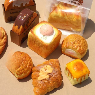 ของเล่นบีบอัด อาหารจำลอง บีบของเล่น ขนมปังสร้างสรรค์ การดีดกลับช้า ของเล่นคลายเครียด ช่วยคลายเครียด แบบนิ่ม