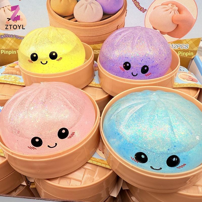[ZTO-t] ขนาดใหญ่ Rainbow Dumpling Squishy ของเล่น 1 ชิ้นช้า Rising Soft Squeeze Sensory Relief เหมาะสําหรับของขวัญเด็ก