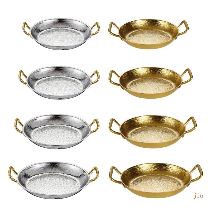 Jio Rusts Resistance Spanish Seafood Rice Paella Pan พร้อม Ergonomic Double Handle