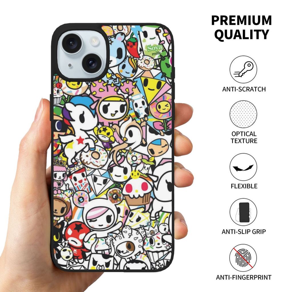 เคสพิมพ์ลาย Tokidoki เหมาะสําหรับ IPhone 16 17 Pro Max Plus Mini XR a9