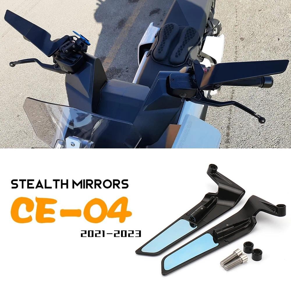 สําหรับ BMW CE04 CE 04 อุปกรณ์เสริม Stealth Mirrors CE-04 รถจักรยานยนต์ปรับ Winglets กระจกมองหลังสํา