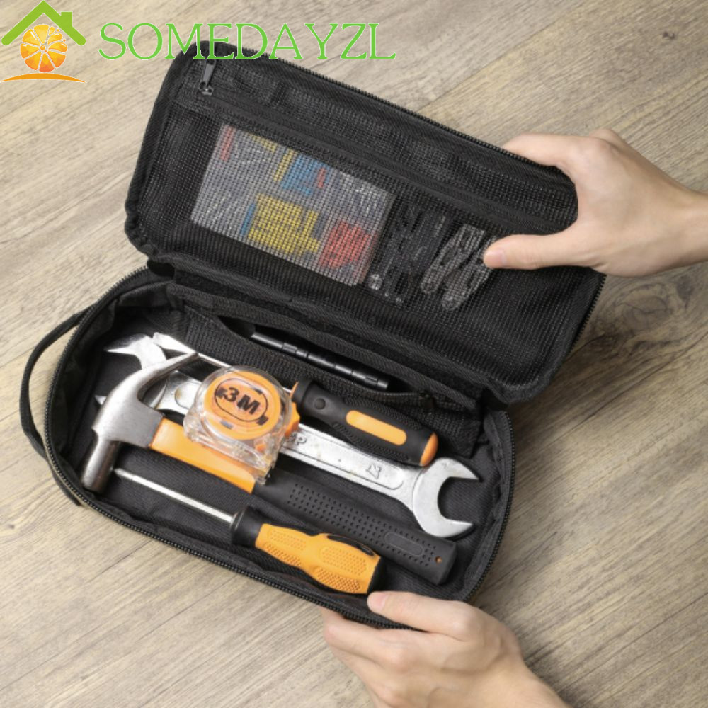 SOMEDAYZL กระเป๋าเครื่องมือ,ขนาดเล็กแบบพกพาออกแบบ Utility Organizer Case,ทนทานกระเป๋าซิป Handle Organizer System Heavy Duty ซิปกรณีเครื่องมือองค์กร