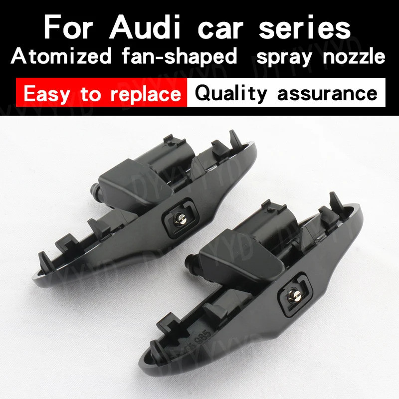1 คู่สําหรับ Audi ด้านหน้ากระจกเครื่องซักผ้าหัวฉีด Jet Heated กระจก Wiper สเปรย์หัวฉีด A1 A3 A4 B8 A