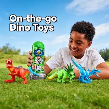 Light Up Dna Helix หุ่นยนต์ไดโนเสาร์ Zuru Robo Alive Dino Dna Interactive ของเล่นอิเล็กทรอนิกส์สําหร
