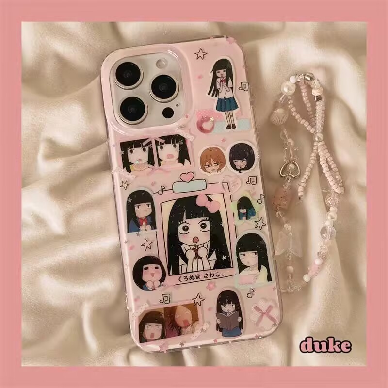 สาวการ์ตูนสองมิติญี่ปุ่นพร้อมสร้อยข้อมือเหมาะสําหรับOPPOค้นหาX8 X9 Reno15 Reno12 Reno13 Reno14 F Pro
