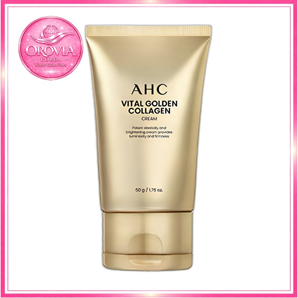[ahc] Vital Golden Collagen Cream, 50g (1 ชิ้น) / ครีมคอลลาเจนเกาหลี / Radiant Finish / ของแท้ 100% 