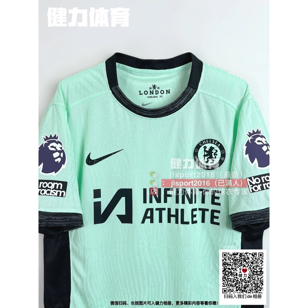 สไตล์ใหม่ 23-24 Chelsea Jersey Slim-fit Player Edition Chelsea Second Away Team Uniform Chelsea 2 Gu