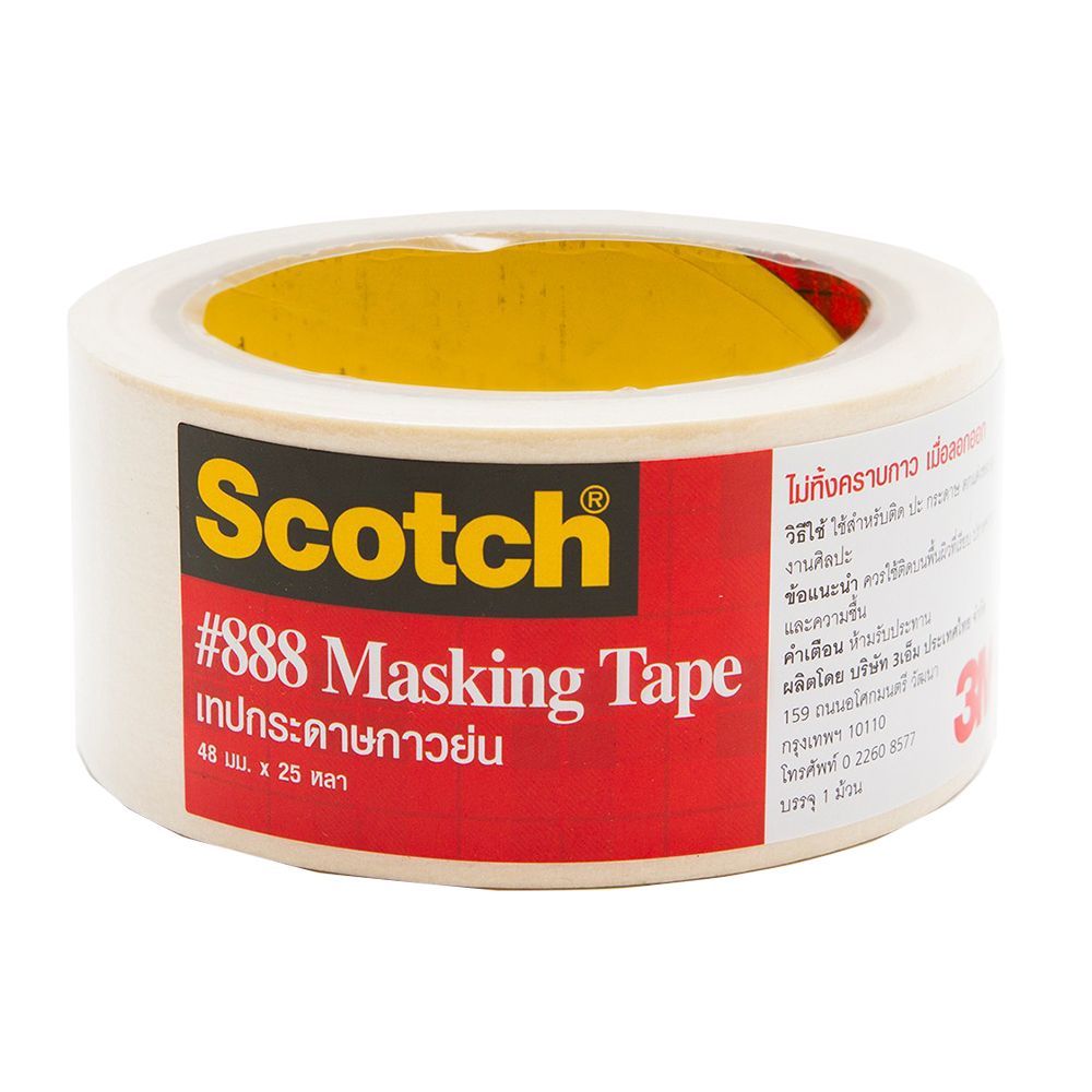 SCOTCH เทปกาวย่น 48 มม.X25 หลา SCOTCH MASKING TAPE 48MMX25YDS 24RLS