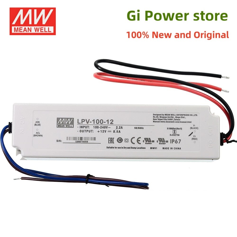 LPV-100 100W MW LED ไดร์เวอร์ switching power supply LPV-100-5 LPV-100-12 LPV-100-15 LPV-100-24 LPV-