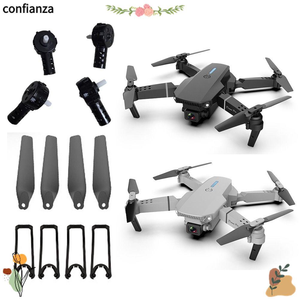 CONFIANZA มอเตอร์ 4 ชิ้น, Universal ติดตั้งง่ายใบพัด, RC Drone พลาสติก RC Quadcopter อะไหล่ใบพัดกันช