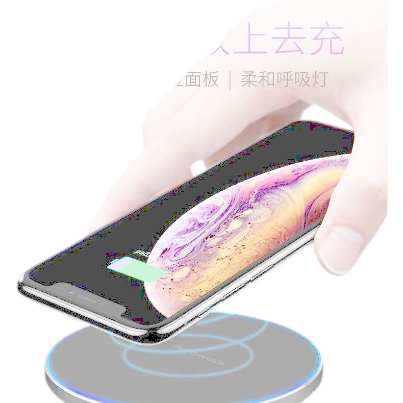 15W Luminous Round Charger 35W Aluminium Alloy Disc Charger GY68 เครื่องชาร์จโทรศัพท์มือถือ Fast Cha