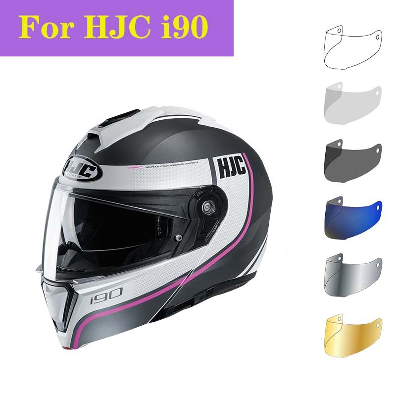 HJ-33 I90 visor หมวกกันน็อครถจักรยานยนต์เลนส์เปลี่ยนโล่ Casco Moto Faceshield อุปกรณ์เสริม capacete 