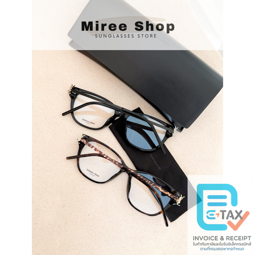 YSL M48O Eyeglasses กรอบแว่นสายตา Acetate+Metal น้ำหนักเบามากค่า ร้านแอมของแท้เท่านั้นค่า