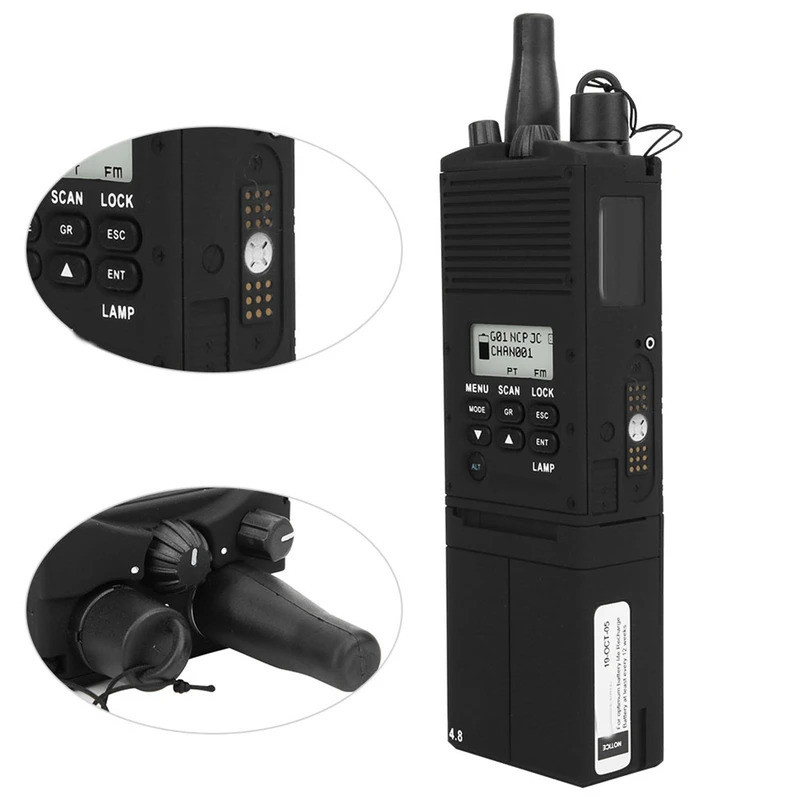 FZDummy วิทยุ Dummy วิทยุพลาสติก Dummy 2 Way วิทยุคอสเพลย์ Prop Tactics Faux Walkie Talkie Dummy 2 W