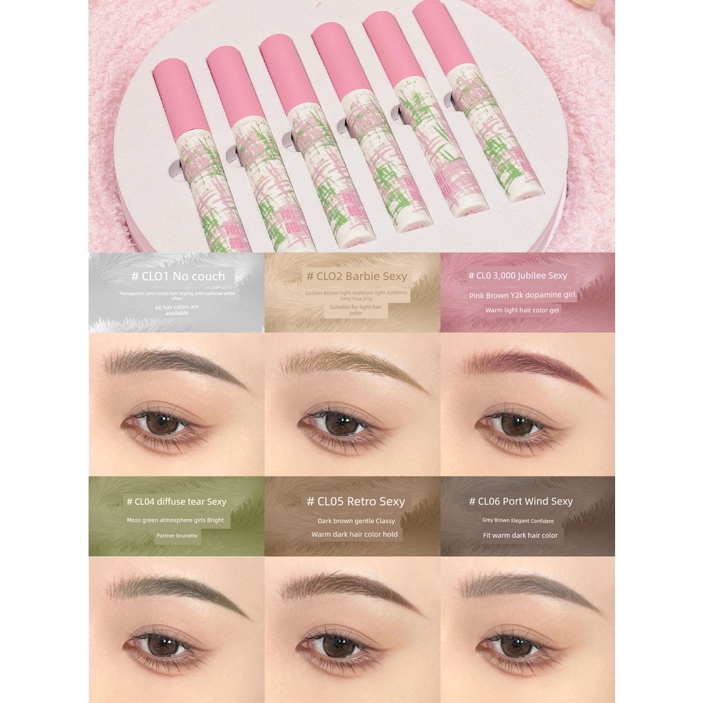 ปัดคิ้ว เจลปัดคิ้ว Nayou Dye Eyebrow Cream หญิงกันน้ํายาวนาน Non-Fading Non-Smudge Light สีติดทนนานธ