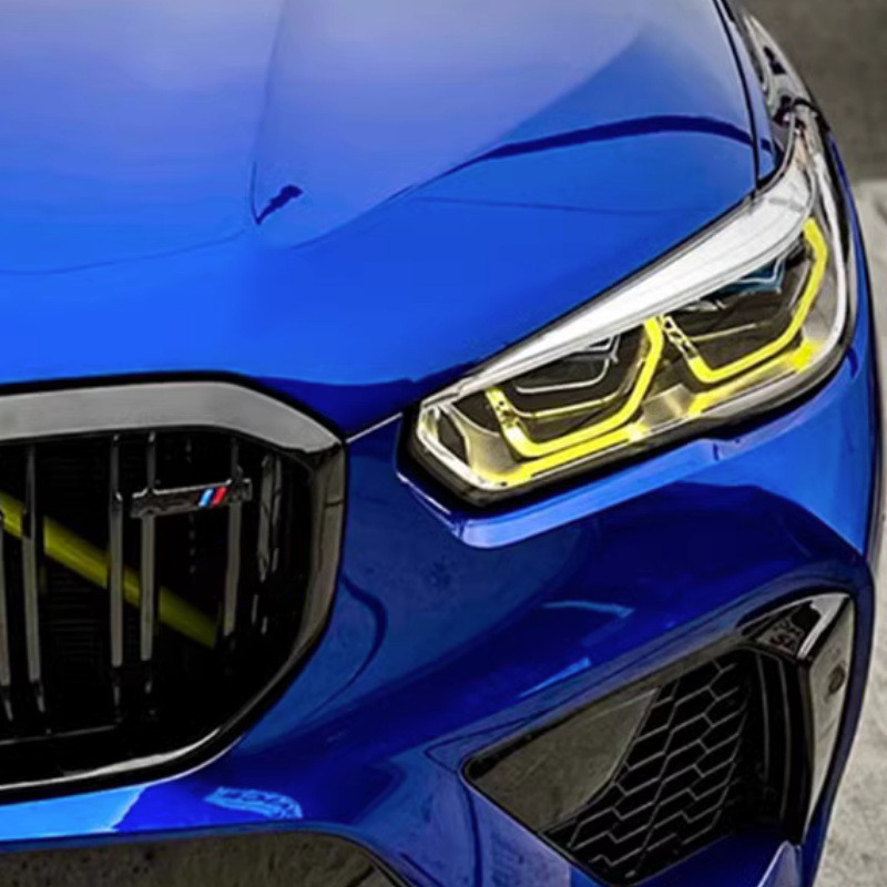 เหมาะสําหรับ 19-23 BMW X5 X6M G05 G06 F95 F96 เลเซอร์ตาสีทองไฟวิ่งกลางวัน