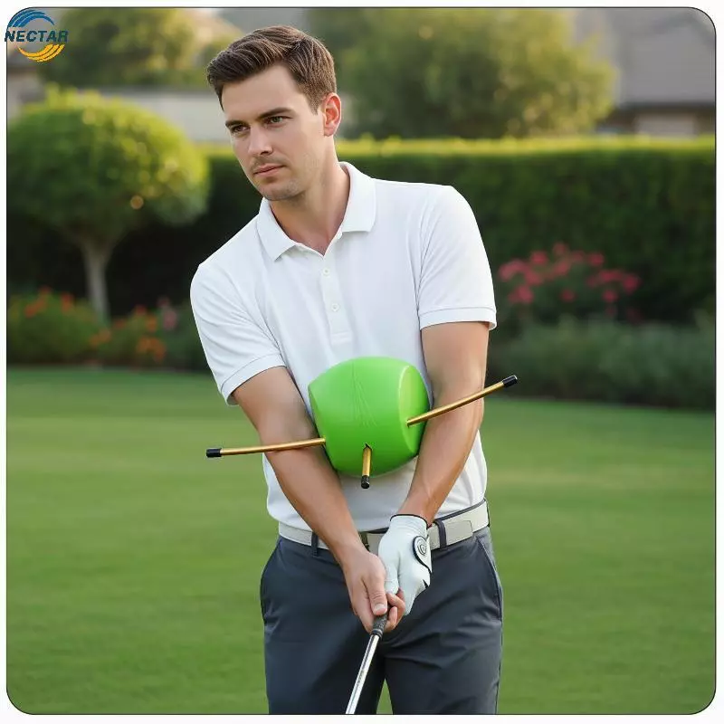 TAR Golf Swing Training Aid Adjustable Bule Posture Corrector เครื่องมือสําหรับ Consistent Swings ที่บ้านหรือกลางแจ้ง N