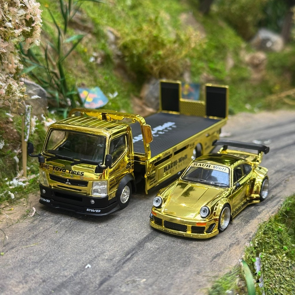 พร้อมส่ง [poprace Porsche rwb930 Mitsubishi fuso Small Drag