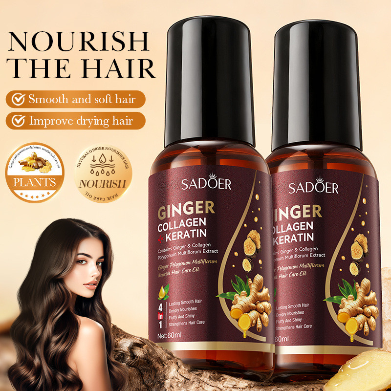 ผลิตภัณฑ์ดูแลเส้นผม SADOER SADOER Ginger Polygonum Multiflorum Nourishing Smooth Hair Care 266.5